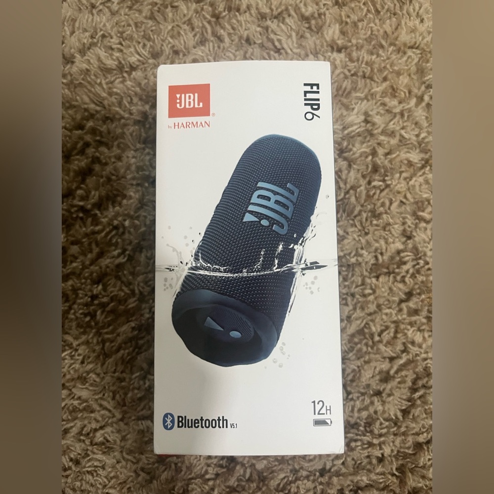 JBL Blue Flip 6 Bluetooth speaker. Replica. Blue.